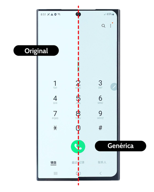 Pantalla oled para Samsung Galaxy S22 Ultra